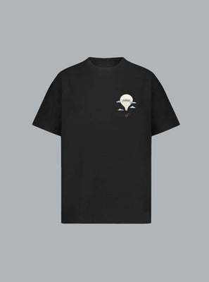 AÉRONAUTIQUE PRINT T-SHIRT BLACK