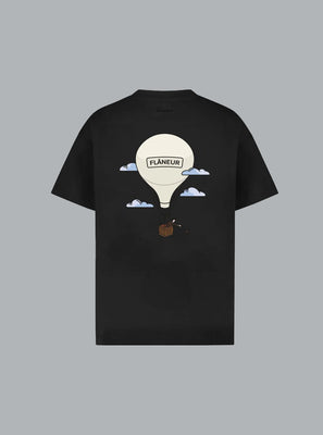 AÉRONAUTIQUE PRINT T-SHIRT BLACK