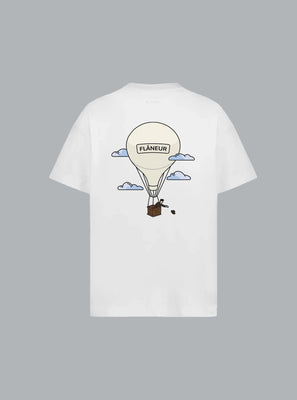 AÉRONAUTIQUE PRINT T-SHIRT WHITE