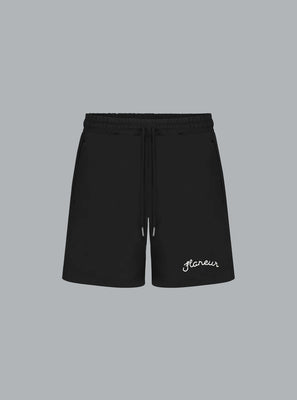 SIGNATURE LOGO SWEATSHORTS BLACK