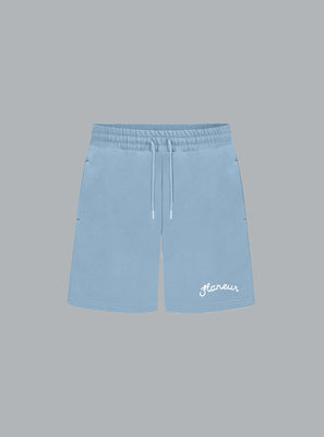 SIGNATURE LOGO SWEATSHORTS LIGHT BLUE