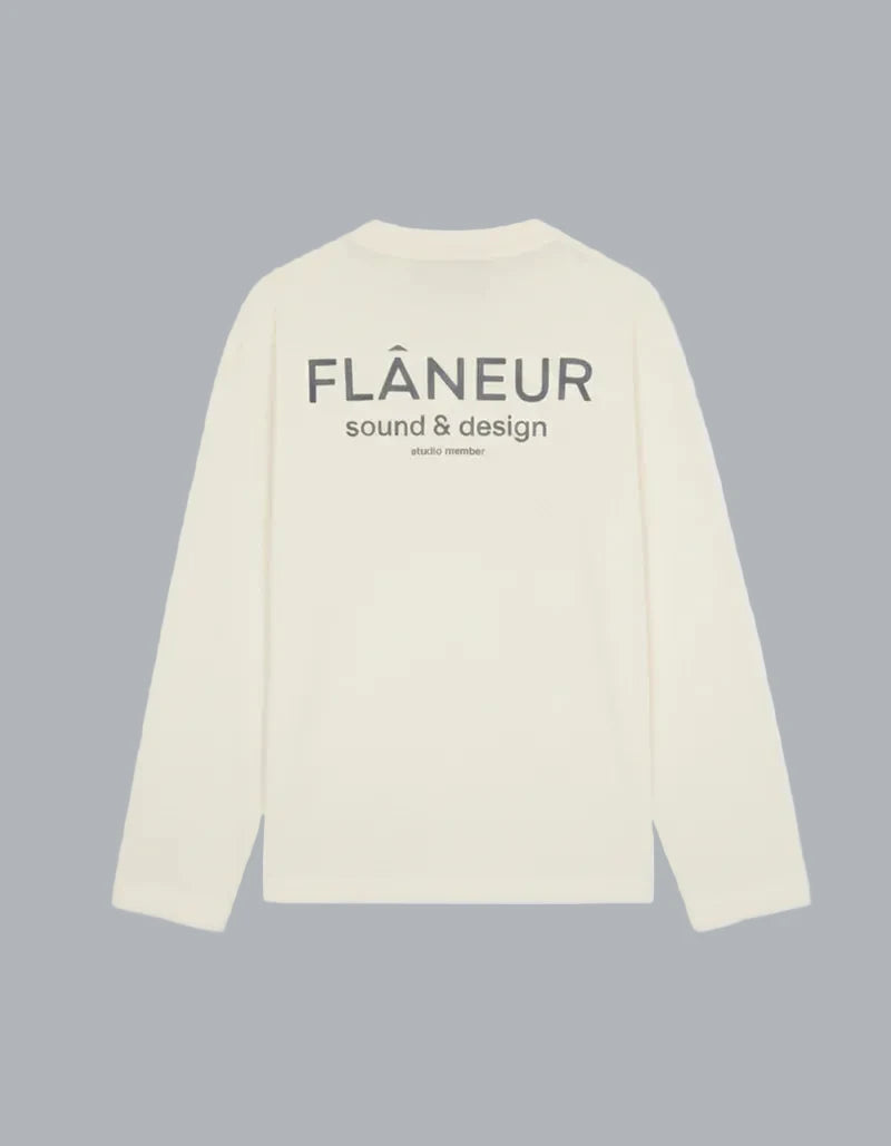 Sound & Design Long Sleeve Washed White · Flâneur · PL-LINE