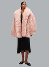 LONG PILE ALTERNATIVE FUR MIDI COAT