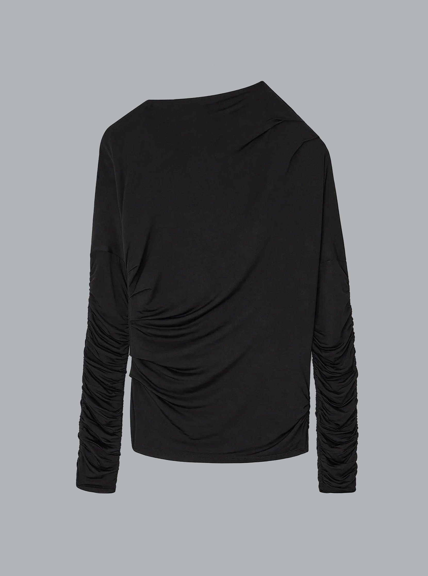 SHINY RUCHED TOP
