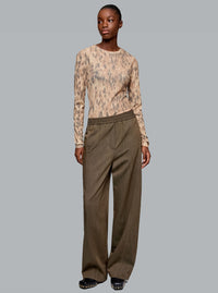 Light Wool Melange Cargo Pants