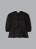 Cotton Poplin Peplum Blouse