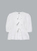 Cotton Poplin Peplum Blouse