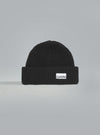 STRUCTURED RIB BEANIE BLACK