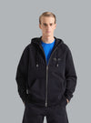 LOGO PRINTED ZIPPED HOODIE