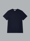 LEATHER LOGO PATCH T-SHIRT BLACK