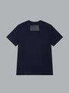 LEATHER LOGO PATCH T-SHIRT BLACK