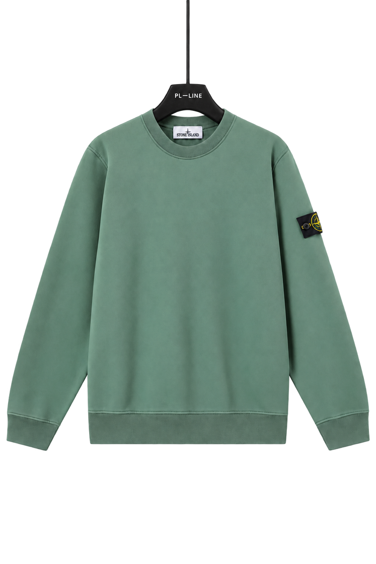 ORGANIC COTTON FLEECE SWEATER – front