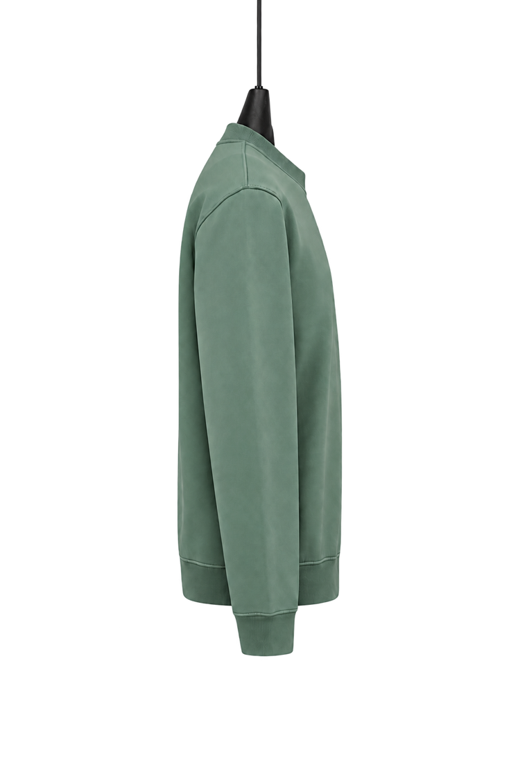 ORGANIC COTTON FLEECE SWEATER – side