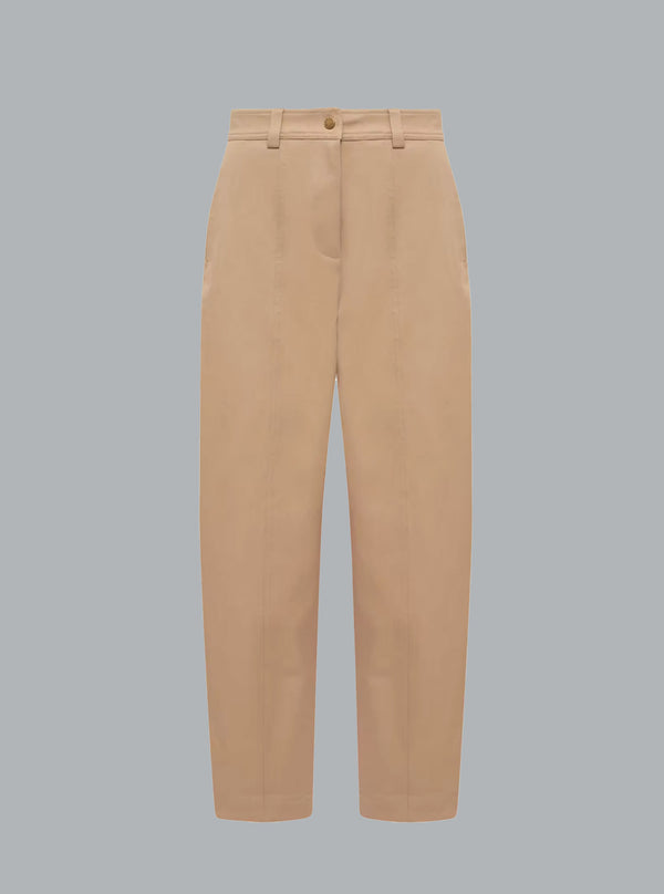 MONCLER LOGO PANTS BEIGE