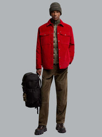 MONCLER LOGO CORDUROY PANTS Army Green MEN