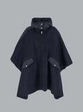 FRONT POCKET HOODED CAPE
