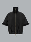 MONCLER LOGO CAPE Black WOMEN