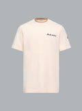 Geborduurd katoenen logo T-shirt, gebroken wit
