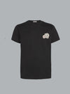 MONCLER DOUBLE LOGO PATCH T-SHIRT Black MEN