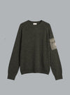 MONCLER LOGO CREWNECK Army Green MEN