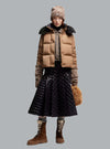 MONCLER CASTELNOU DOWN JACKET BEIGE