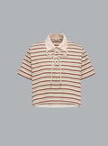 Gestreept katoenen poloshirt