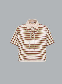 Gestreept katoenen poloshirt