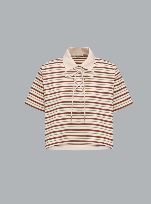 STRIPED COTTON POLO SHIRT