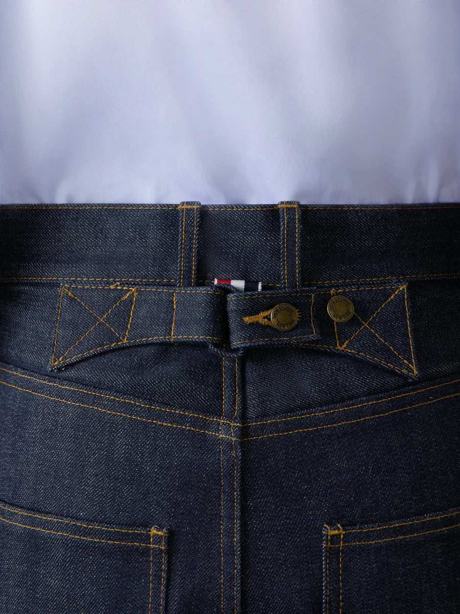 Gerade geschnittene Jeans aus japanischem Selvedge-Denim