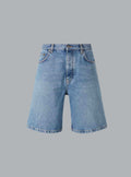 HALF ARROW DENIM SHORTS