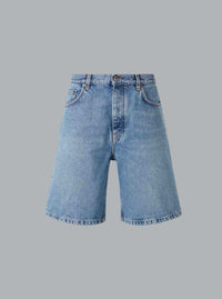 HALF ARROW DENIM SHORTS