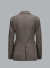 POWO DOUBLE BREASTED BLAZER BROWN