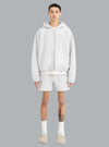 Initial Boxy Zip Hoodie GREY