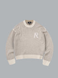 LAUREL KNIT SWEATSHIRT LIGHT BEIGE