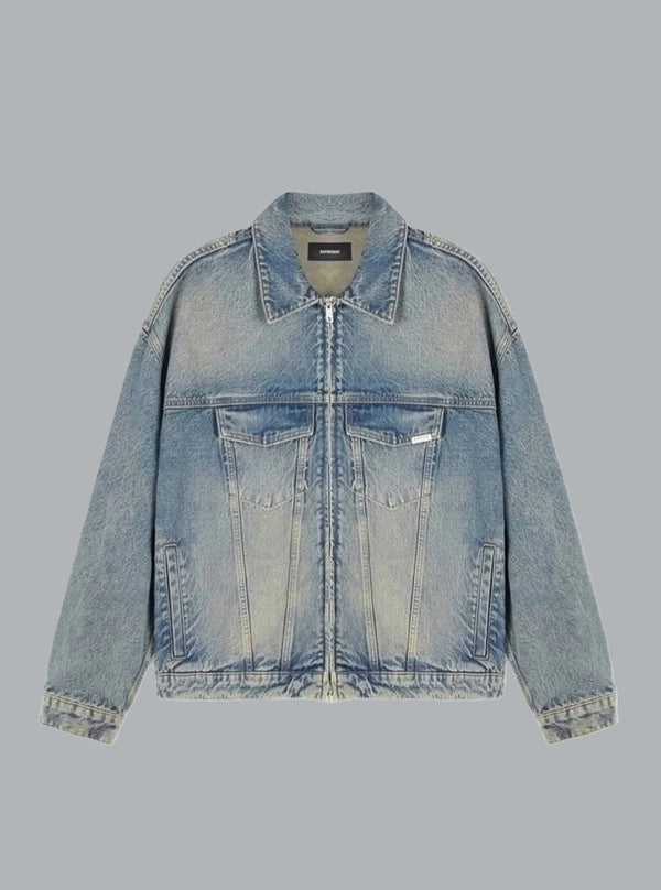 R4 Jeansjacke Blau