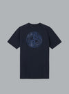'Institutional One' Print Navy