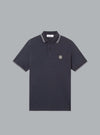 Cotton Biologico Piquet Navy