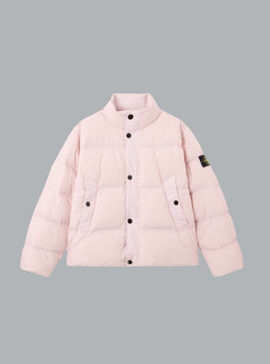 GARMENT DYED CRINKLE REPS NY BOMBER PINK