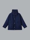 INDIGO POLYPROPYLENE DENIM LIGHT-RINSED PARKA