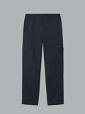 S.I. GHOST ALL-WEATHER COTTON CANVAS TROUSERS NAVY BLUE