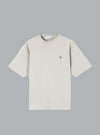 COMBED ORGANIC COTTON JERSEY SS T-SHIRT PEARL GREY