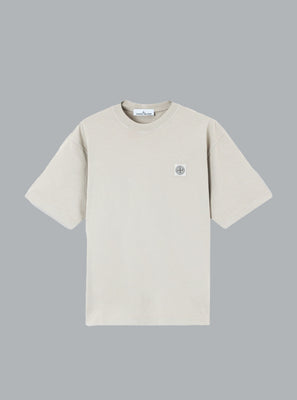 COMBED ORGANIC COTTON JERSEY SS T-SHIRT PEARL GREY