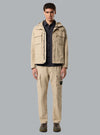 CANVAS WEAVE COTTON TROUSERS DESERT