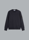 ORGANIC COTTON FLEECE SWEATSHIRT NAVY BLUE