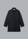 MICRO TWILL LONG COAT BLACK