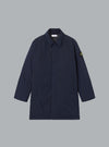 MICRO TWILL LONG COAT NAVY BLUE