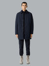MICRO TWILL LONG COAT NAVY BLUE