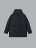 MICRO TWILL LONG PARKA BLACK