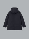 MICRO TWILL LONG PARKA BLACK