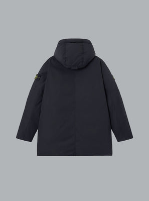 MICRO TWILL LONG PARKA BLACK